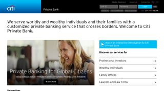 
                            8. Citi Private Bank - Private Banking for Global Citizens - Citi Private Wealth Management Portal