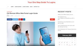 
                            3. Citi Remote Office Web Portal Login Guide - Your One Step ... - Citi Emea Remote Portal