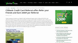 
                            7. Citibank Credit Card Referral offer-Refer your Friends and ... - Citibank Referral Dashboard Login