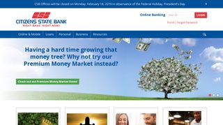 
                            4. Citizens State Bank: Home - Csb Net Banking Portal