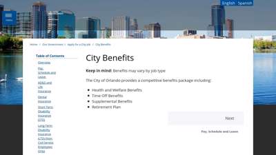 City Benefits - City of Orlando