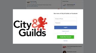 
                            5. City & Guilds - Technical Qualifications Moderation Portal... | Facebook - City And Guilds Moderation Portal Login