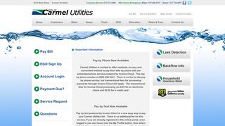 
City of Carmel Utilities | Water and Sewer  
