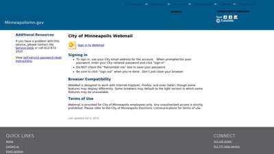 
                            6. City of Minneapolis Webmail