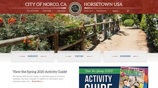 
                            4. City of Norco Website - Home - Norco Country Club Portal