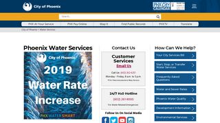 
                            7. City of Phoenix Water Services Department - City Of Phoenix Water Bill Portal