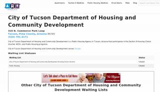 
                            7. City of Tucson Department of Housing and Community Development ... - Hcd Housing Portal
