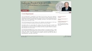 
                            6. Civil Department - Lafayette Parish Clerk of Court - Lafayette Parish Clerk Of Court Portal