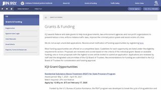 
                            7. CJI: Grants & Funding - IN.gov - Intelligrants Login