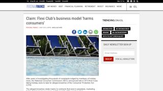 
                            7. Claim: Flexi Club's business model 'harms consumers' | IOL ... - Flexi Club Login