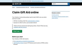 
                            1. Claim Gift Aid online - GOV.UK - Hmrc Charity Gift Aid Portal