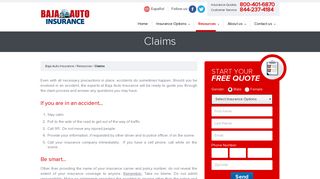 
                            2. Claims | Baja Auto Insurance - Baja Auto Insurance Portal