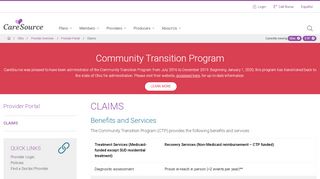 
                            6. Claims | Ohio – CTP | CareSource - Realmed Portal
