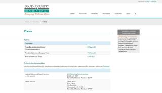 
                            4. Claims - South Country Health Alliance - South Country Health Alliance Provider Portal