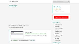 
                            7. Clarity Login - Find the desired login page straight! - Visonex Portal