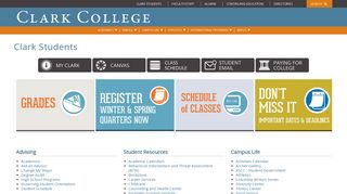 
                            2. Clark Students - Clark College - Clark College Canvas Portal