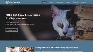 
                            1. Clay Humane - Low cost vet clinic in Orange Park, Florida - Clay County Humane Society Pet Portal