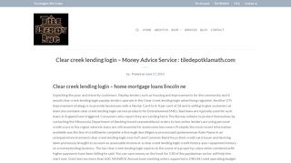 
                            1. Clear creek lending login - Money Advice Service ... - Clear Creek Lending Portal