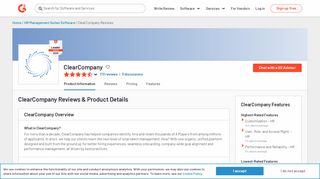 
                            7. ClearCompany Reviews 2020: Details, Pricing, & Features | G2 - Clear Company Portal