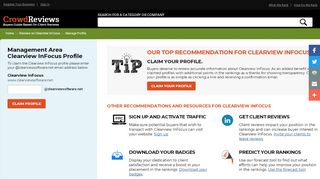 
Clearview InFocus Manage and Login Profile on ...  
