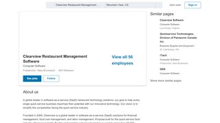 
                            5. Clearview Restaurant Management Software | LinkedIn - Quick Service Software Portal