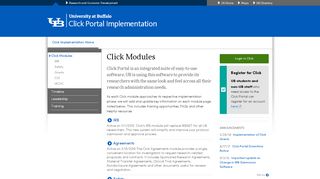 
                            3. Click Modules - Vice President Research and ... - University at Buffalo - Ub Click Portal Login
