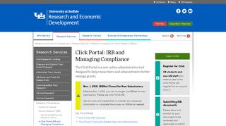 
                            1. Click Portal IRB and Managing Compliance - University at Buffalo - Ub Click Portal Login