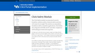 
                            8. Click Safety Module - University at Buffalo - Ub Click Portal Login
