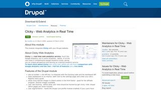 
                            8. Clicky - Web Analytics in Real Time | Drupal.org - Clicky Portal
