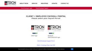 
                            1. Client Employee Payroll Portal | Trion Solutions - Trion Employee Login