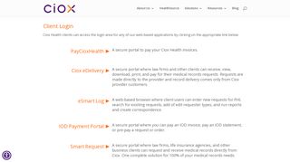 Client Login | Ciox - Ciox Health - Iod Portal Login
