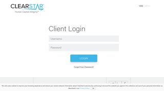 
                            1. Client Login | ClearStar - Clearstar Portal
