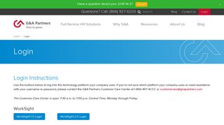
Client Login - G&A Partners  
