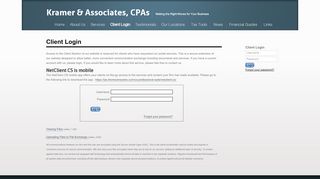 
                            6. Client Login - Kramer & Associates, CPAs - Kramer Portal