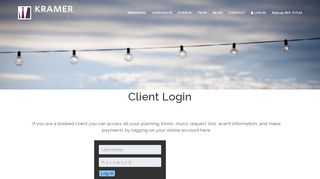 
                            8. Client Login | Kramer Events - Kramer Portal