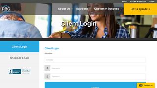
                            7. Client Login - Reality Based Group - Reality Based Mystery Shopping Portal