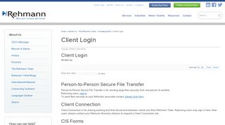
                            1. Client Login - Rehmann - Rehmann Client Portal