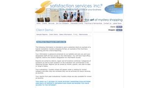
                            3. Client login - Satisfaction Services Inc - Www Satisfactionservicesinc Com Portal