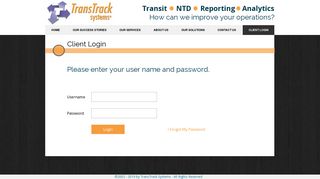 
                            1. CLIENT LOGIN - TransTrack Systems - Trans Track Portal