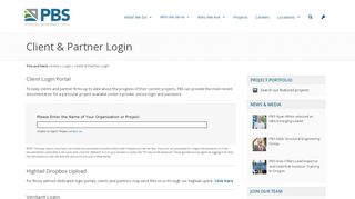 
                            9. Client & Partner Login - PBS Engineering and Environmental - Hightail Com Portal