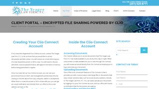 
Client Portal – Encrypted File Sharing Powered By Clio – The ...  
