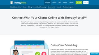 
                            1. Client Portal for Mental Health | TherapyNotes™ Features - Therapy Notes Patient Portal