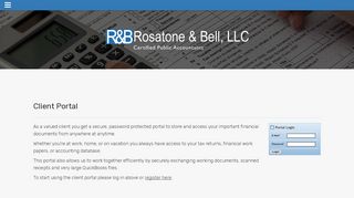 
                            6. Client Portal - Rosatone & Bell, LLC - Mon Bell Portal