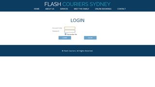 
Client Services Login - Flash Couriers  
