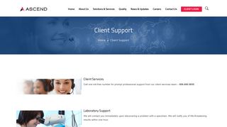 
                            3. Client Support | Ascend Clinical - Ascend Clinical Portal