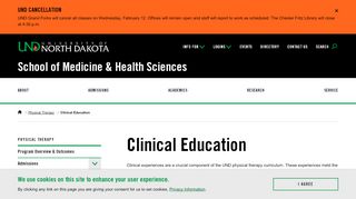 
                            8. Clinical Education | University of North Dakota - Acadaware Portal
