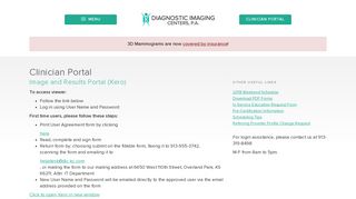 
                            4. Clinician Portal | Diagnostic Imaging Centers - Clinician Portal Portal