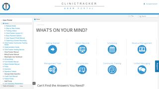 
                            5. ClinicTracker User Portal: Home - Clinic Tracker Patient Portal