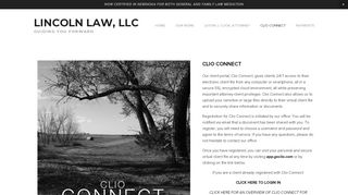 
CLIO CONNECT — Lincoln Law, LLC  
