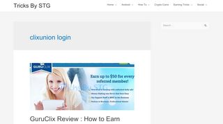 
                            4. clixunion login Archives - Tricks By STG - Clixunion Portal